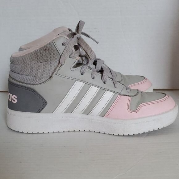 Adidas NEO Hoops 2.0 Mid Sneaker Shoes High Tops Hi Size Men's 5 Womens WOMANS 7 - Picture 16 of 16